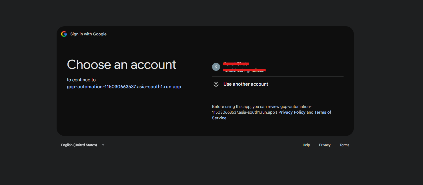 Choose Your Account